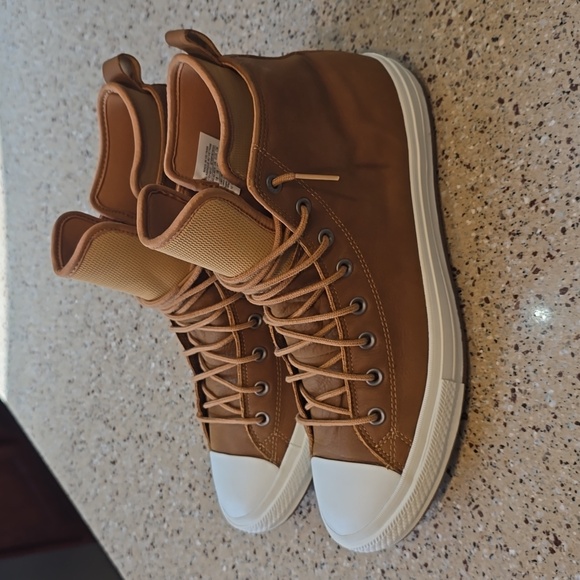 Converse Chuck Taylor All Star Waterproof High Top Boot Sneakers Brown Men 13 - Picture 1 of 9